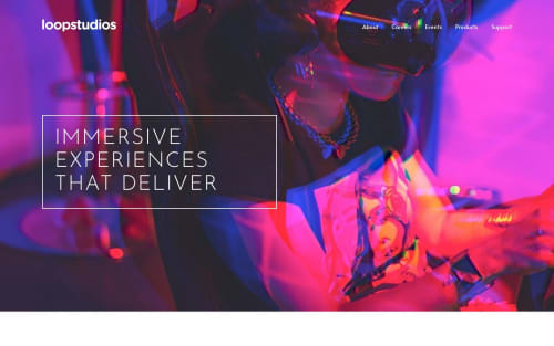 Responsive loop studios landing page coding challenge solution