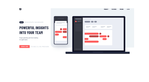 Responsive project-tracking, using React coding challenge solution