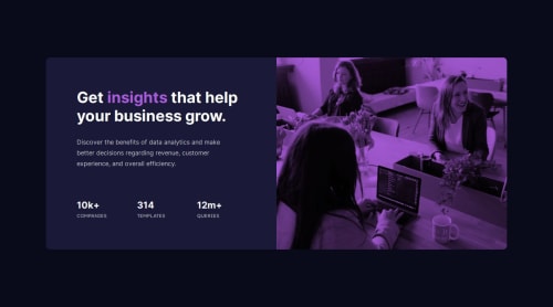 Responsive stats preview component using HTML and CSS coding challenge ...