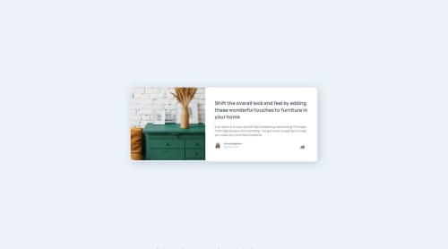 Article Preview Component using CSS Grid and Flexbox coding challenge ...