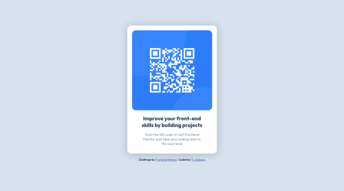 Responsive QR code using CSS and HTML coding challenge solution