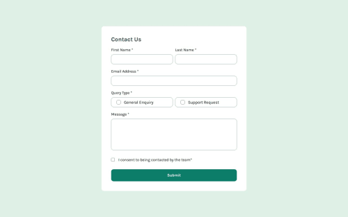 Frontend Mentor | Project Contact Form Main (HTML, CSS AND JQUERY ...