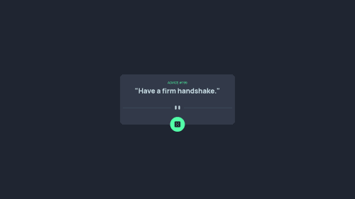 Advice Generator App using Advice Slip API | HTML, CSS & JavaScript ...