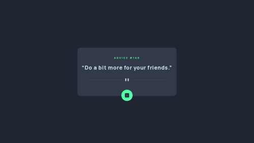 Advice Generator App using Next JS, Tailwind CSS and Typescript coding ...
