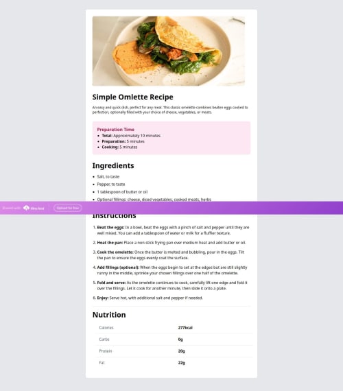 My Solution using Tailwind CSS coding challenge solution