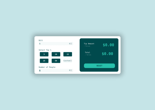 tip-calculator-app-using html & CSS &JS coding challenge solution