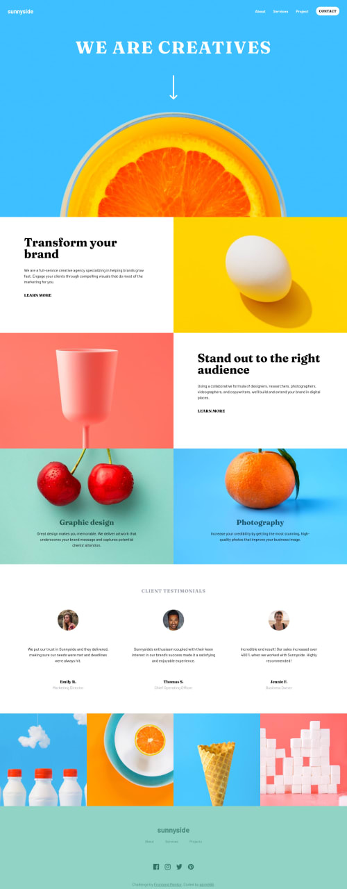 Frontend Mentor | Responsive landing page using CSS Grid and Flexbox ...