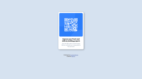 QR Code Card Solution 1st Attempt coding challenge solution