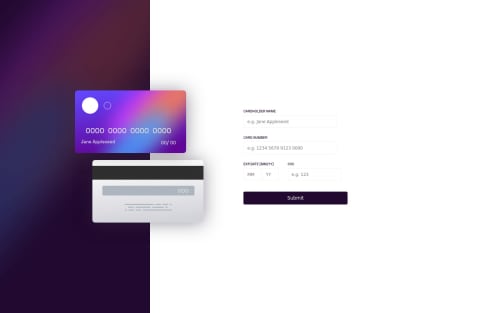 Interactive card details with form validation using Javascript coding ...