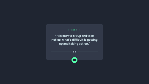 Frontend Mentor | Advice Generator App using React coding challenge ...