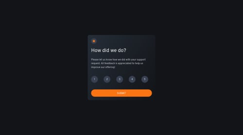 Interactive Rating Component solution with React.js and Tailwindcss ...