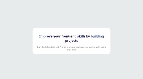 Frontend Mentor | QR code Card coding challenge solution