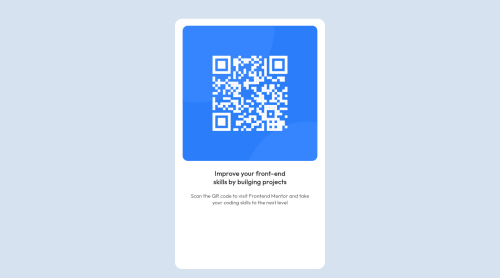 QR code component. coding challenge solution
