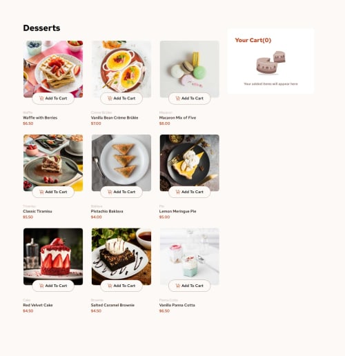 Responsive Product List with Cart: Vue, TailwindCSS, Pinia, RWD coding ...