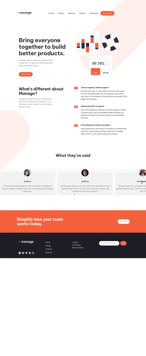 Responsive page using Webflow and Frontend Mentor's Figma designs ...