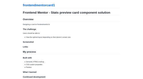 Card using flexbox coding challenge solution