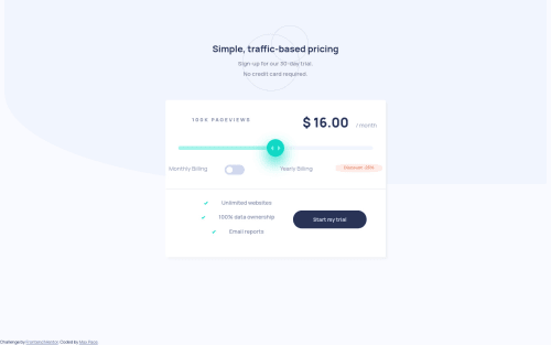 Responsive Pricing Element - Bootstrap and Vanilla JS coding challenge ...