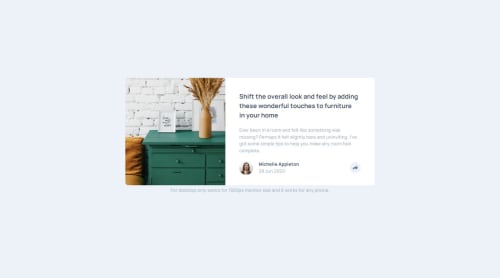 Article preview component coding challenge solution
