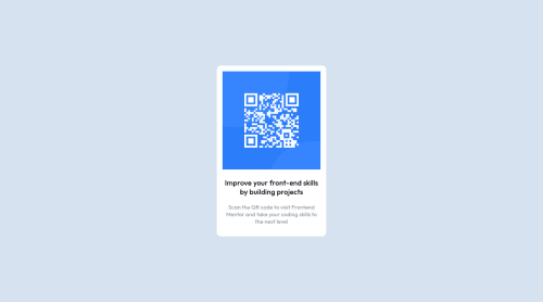 QR code using HTML and CSS flex coding challenge solution