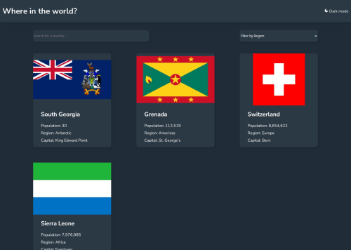 Frontend Mentor | Get any counties info with API coding challenge solution