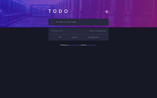 Todo App coding challenge solution