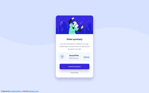 Responsive order summary card | Using CSS grid and flexbox. coding ...