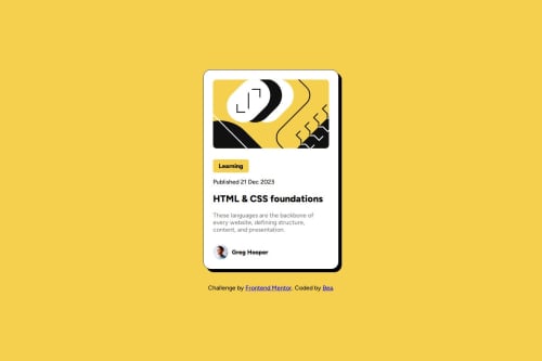 blog-preview-card-main coding challenge solution