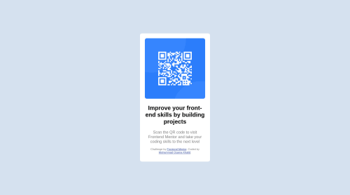 Frontend Mentor | QR Code using css coding challenge solution