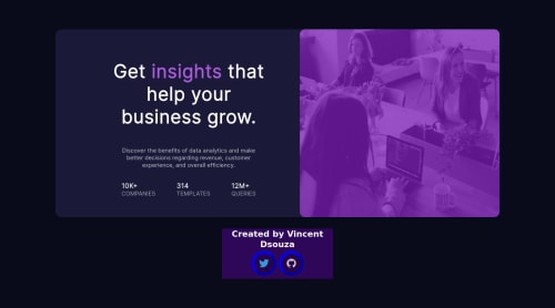 Frontend Mentor | Responsive Stats Display Site Using HTML & CSS coding ...