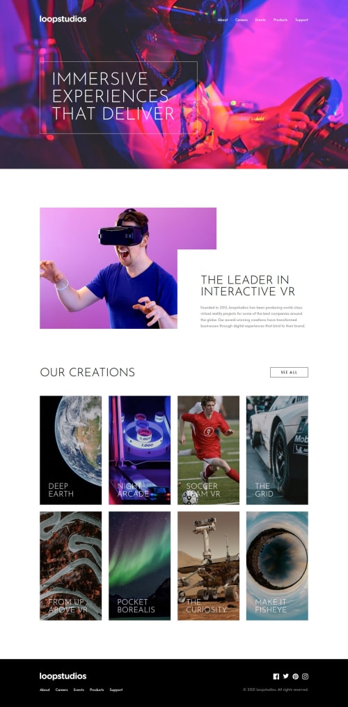 Loopstudios landing page coding challenge solution