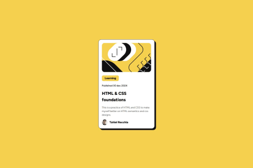 Html and css coding challenge solution