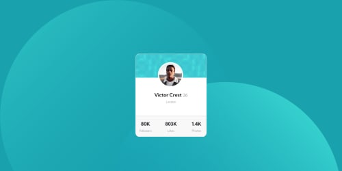 Responsive ID card template coding challenge solution
