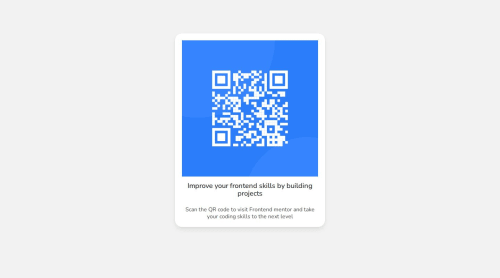 QR code component using bulma columns coding challenge solution