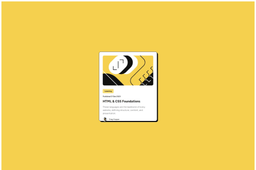 Blog Preview Card coding challenge solution