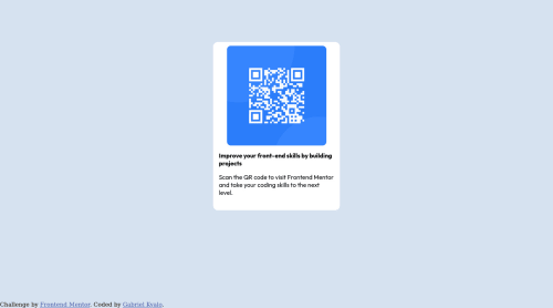 QR code component using HTML and CSS coding challenge solution