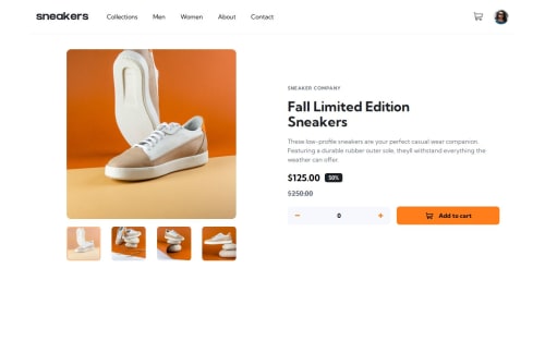 E-commerce-product-page coding challenge solution