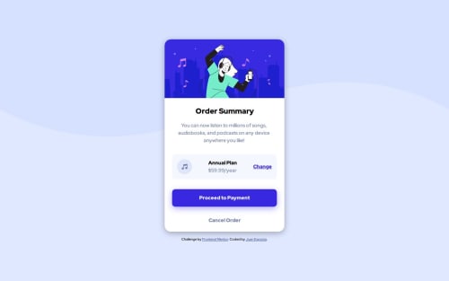 Responsive component with html and css coding challenge solution