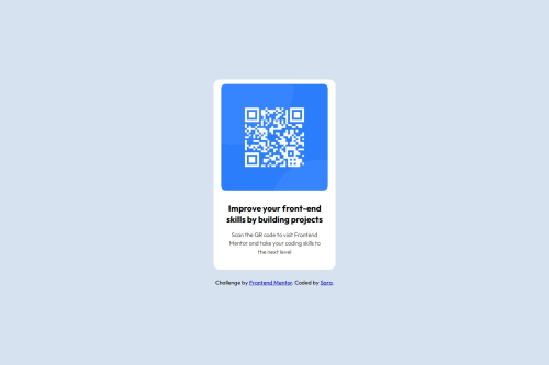 Frontend Mentor - QR code component solution coding challenge solution