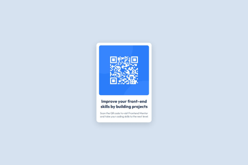 QR Code page using CSS Basic coding challenge solution