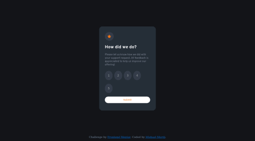 Interactive Rating Component Using HTML,CSS AND JS coding challenge ...