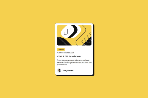 Blog Preview card Using HTML & CSS coding challenge solution