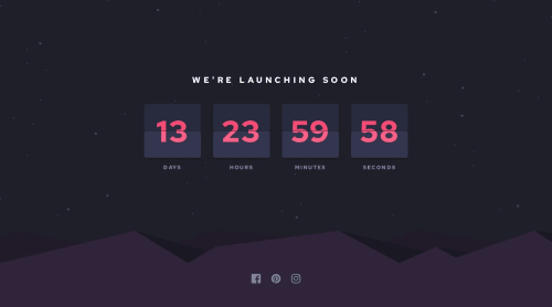 Responsive Launch Countdown Timer with Flip animations - Flex & Grid ...
