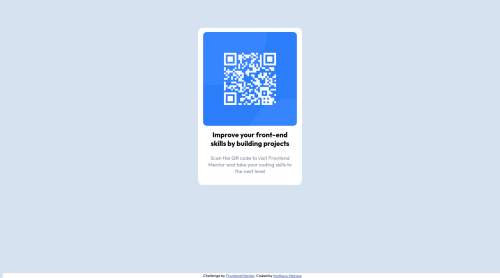 Frontend Mentor | QR code component coding challenge solution