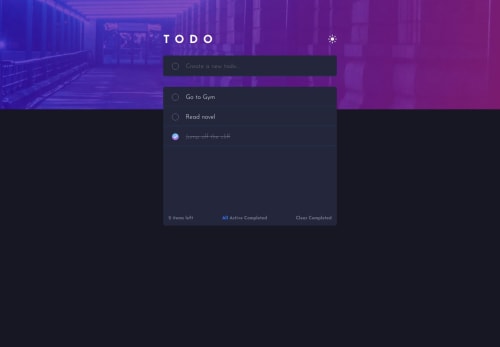 Todo App coding challenge solution