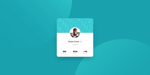 Profile card component [React - TailwindCss - Vite] coding challenge ...