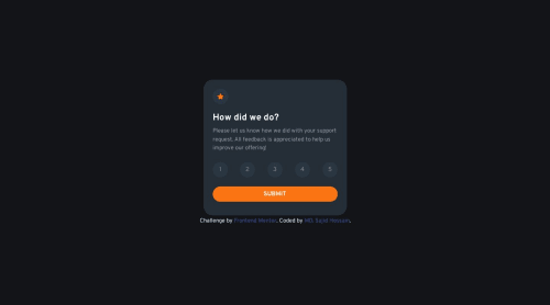 Interactive rating component design with tailwindcss and js coding ...