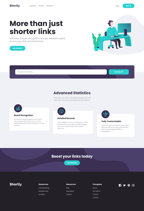 Link shortener using React Js, Tailwind CSS and public API coding ...