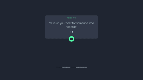 Advice Generator App using HTML, CSS, JS & API coding challenge solution
