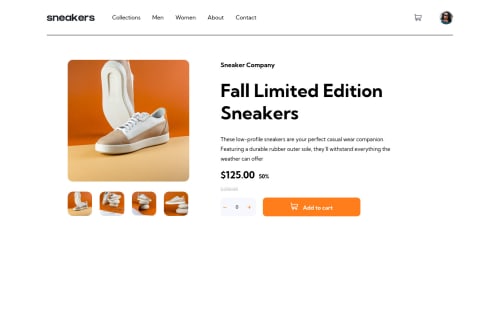 E-commerce product page coding challenge solution