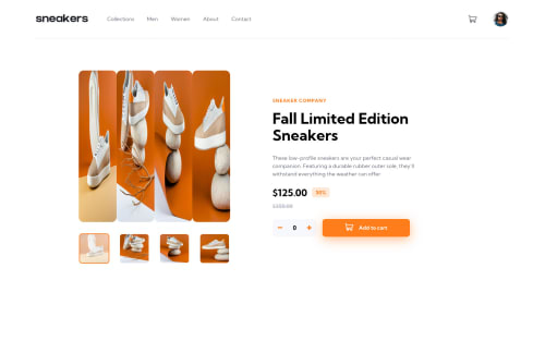 Frontend Mentor | Responsive Ecommerce product page coding challenge ...